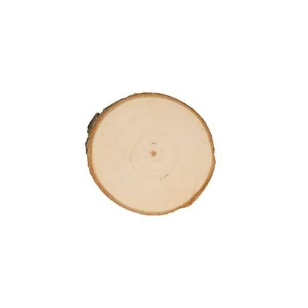 2 x Discos de Madera Álamo Redonda 6-7cm diametro
