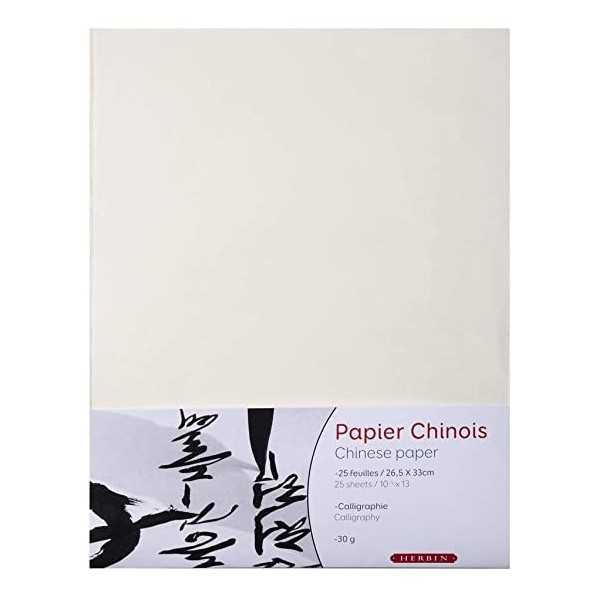 Paquete 25 Hojas Papel Chino 30gr. 26,5x33cm.