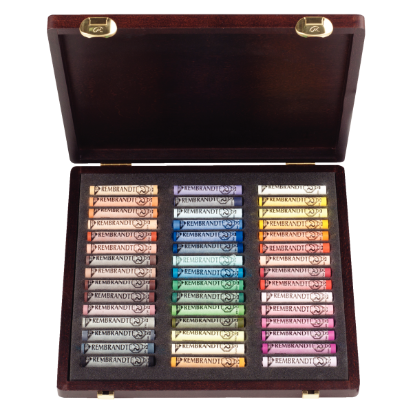 PASTEL REMBRANDT. CAJA MADERA 45 COLORES RETRATO