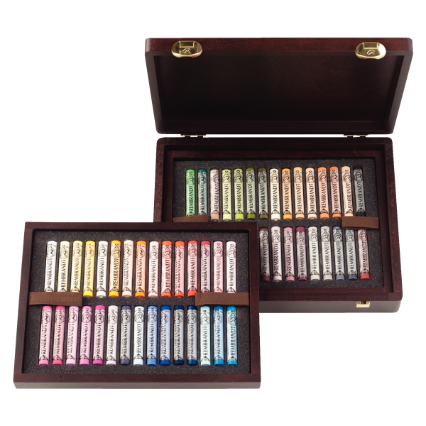 PASTEL REMBRANDT. CAJA MADERA 60 Colores Retrato