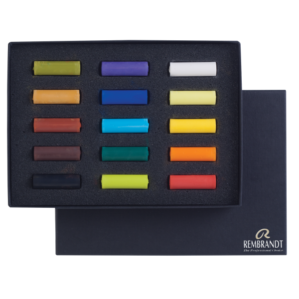 PASTEL REMBRANDT. 15 Colores Medias Barras
