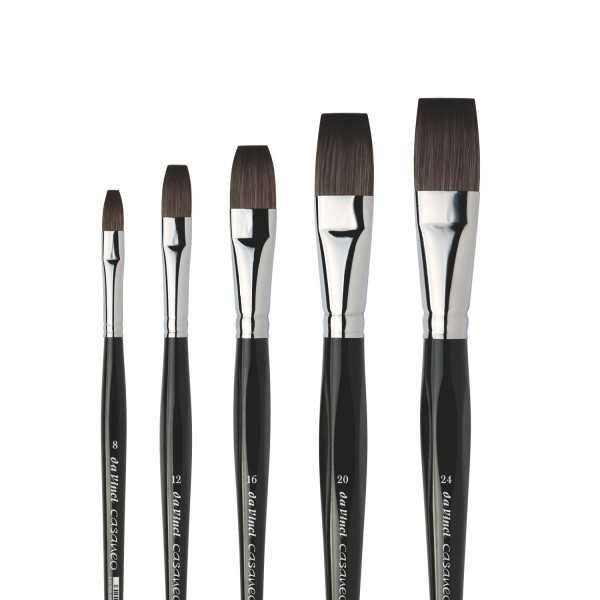 da Vinci CASANEO Serie 5898 Pincel Plano para Acuarela