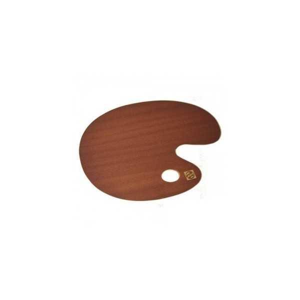Paleta de Madera ovalada Barnizada Talens 30x40cm.