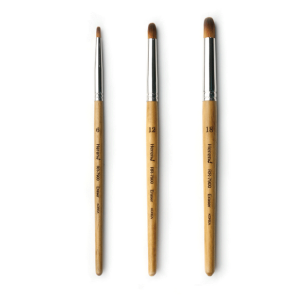 HEREND BORRADOR RR-7900. Set 3 pinceles "ERASER"