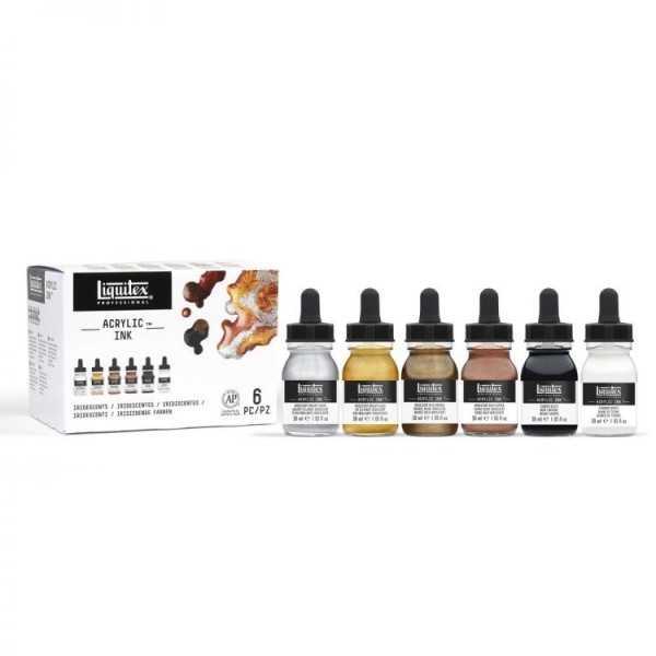 LIQUITEX Tinta acrílica 6 COLORES IRIDISCENTES