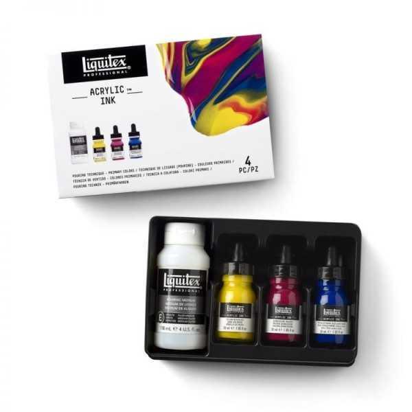 LIQUITEX TINTA ACRILICA POURING COLORES PRIMARIOS