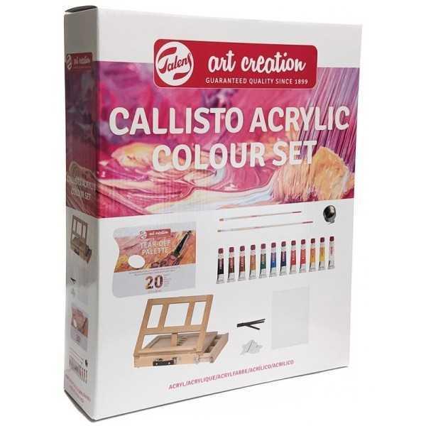 Set Acrilico Callisto 12 tubos de 12ml. y Accesorios