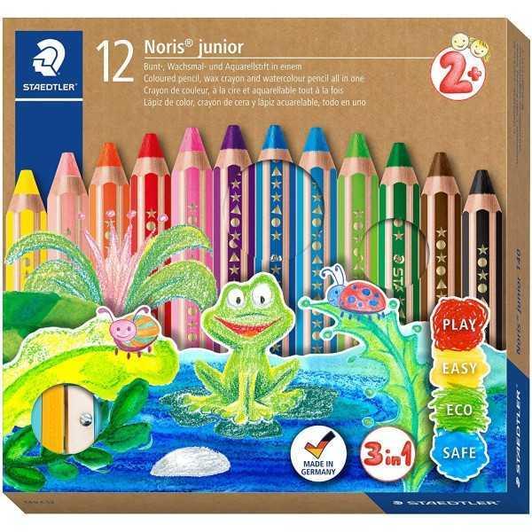 STAEDTLER JUNIOR NORI 12 LAPICES COLOR 3 EN 1.