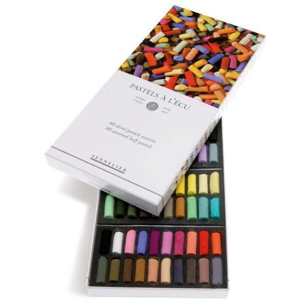 Caja PASTEL SENNELIER. 80 Medias Barras