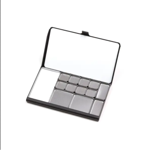 Caja Paleta de Bolsillo Art Toolkit (92mm. x 64mm.) Inoxidable Imantada Godets tamaños surtidos NEGRA