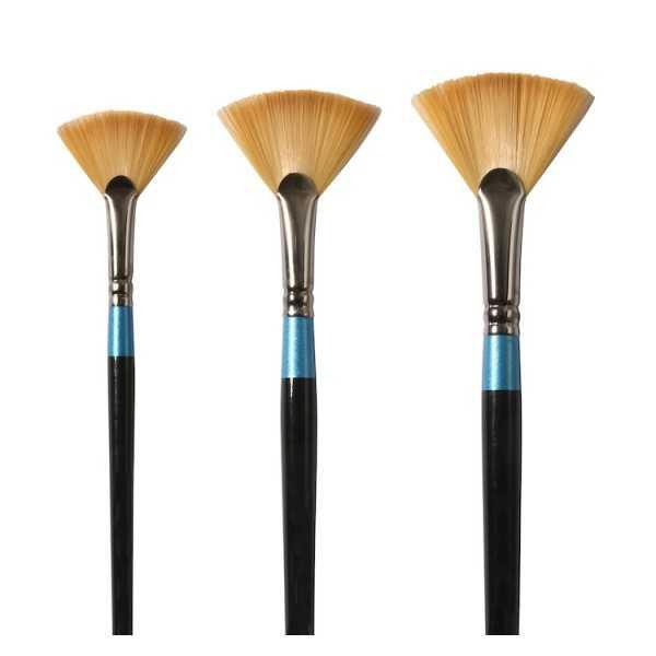 Daler-Rowney Aquafine Fan Blender Serie 48 Pincel Abanico Sintético Mango Corto