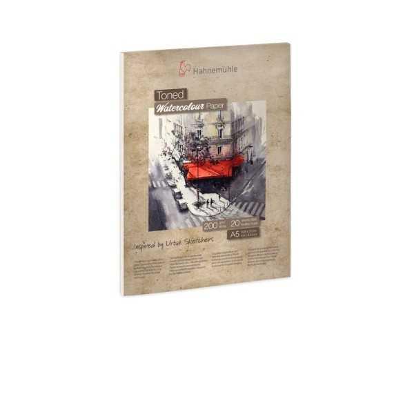 Bloc Encolado Papel de Acuarela Hahnemuhle Toned Paper 200gr. 20Hojas BEIGE