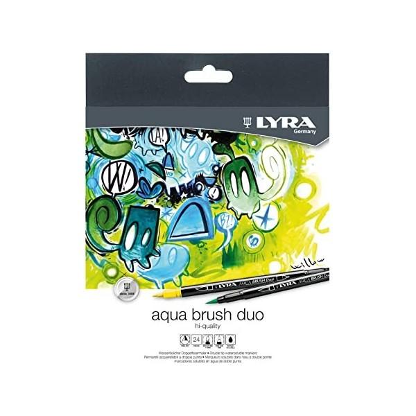 Rotuladores LYRA Aqua Brush Duo. 24 unidades