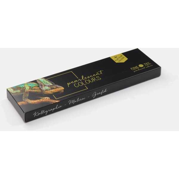 Caja 6 Acuarelas Perlescentes FINETEC Colores Fríos