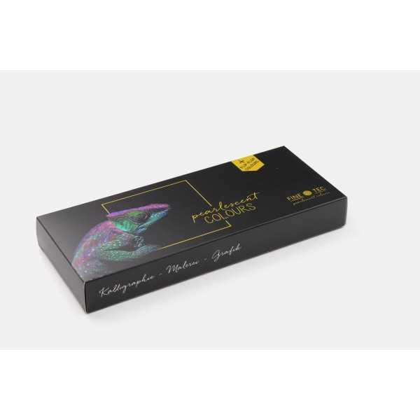 Caja 24 Acuarelas Perlescentes FINETEC Colourfull
