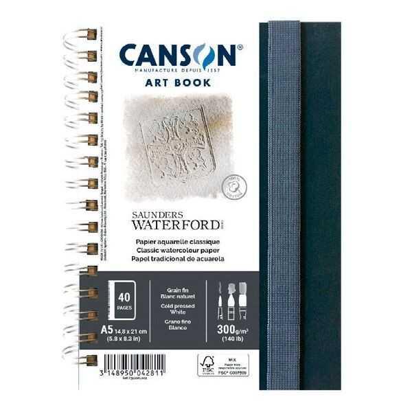 SAUNDERS WATERFORD Bloc Papel Viaje 300gr A5