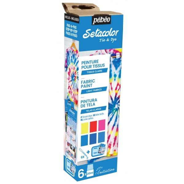 Kit de Iniciación Setacolor TIE&DYE 6X20ml.