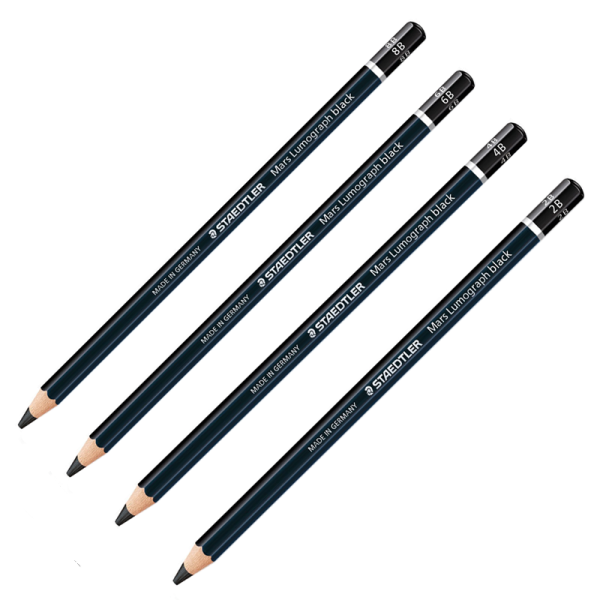 Lápiz Grafito Staedtler Mars Lumograph Black