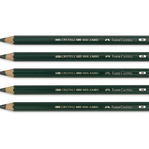 Lápiz Grafito Faber Castell 9000 JUMBO