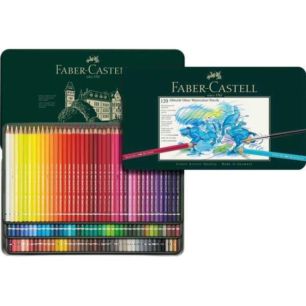 Faber Castell Estuche de metal con 120 lápices acuarelables Albrecht Dürer