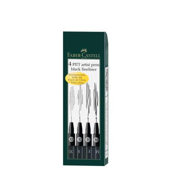 Rotuladores Faber Castell Pitt Artist 4 finos NEGRO