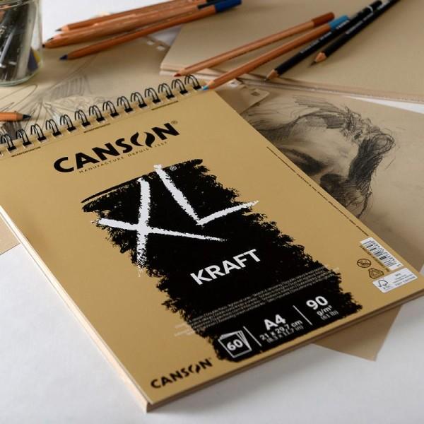 Bloc CANSON XL Kraft 90gr.