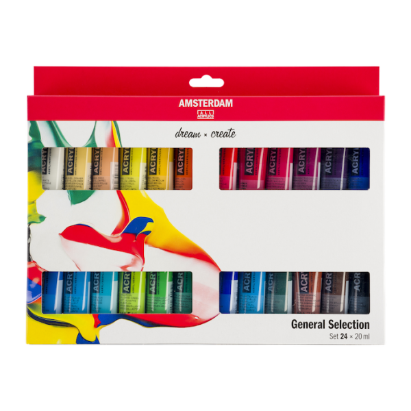 Amsterdam Standard Series Set Acrílicos Selección General 24 x 20 ml