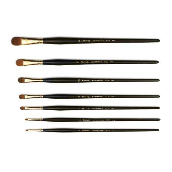 Pinceles RAPHAEL GOLD Kolinsky Lengua de Gato Ref. 8728