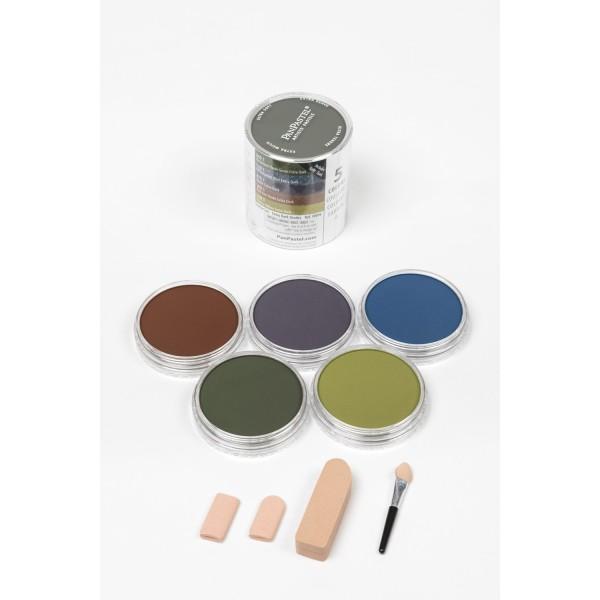 PANPASTEL Set 5 Colores Extra Oscuros