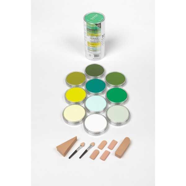 PANPASTEL Set 10 Colores Verdes