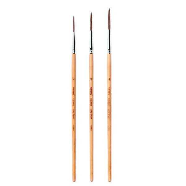 HEREND Delineador Pelo de Mangosta LS-3900. Set 3 pinceles