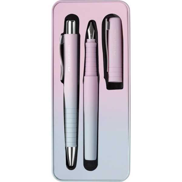 Set Faber-Castell Bolígrafo + Pluma Estilográfica M “Blushing Sky”