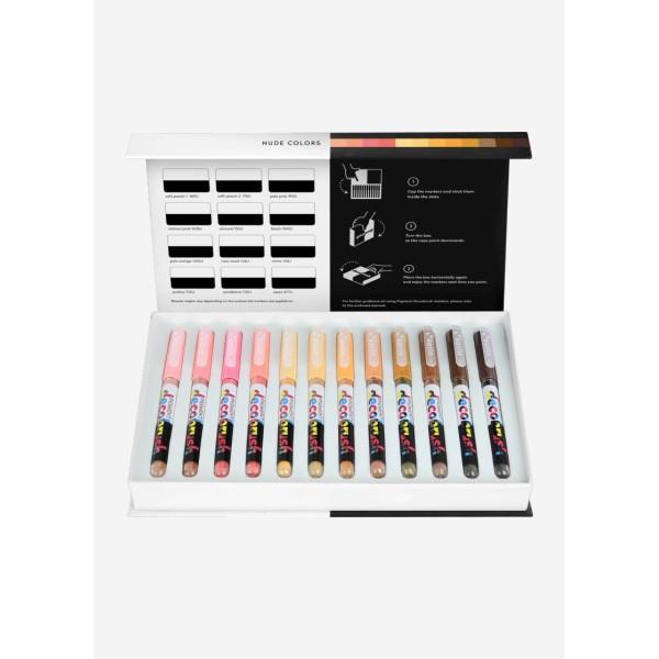 Set 12 Rotuladores Karin Pigment Decobrush Colores NUDE