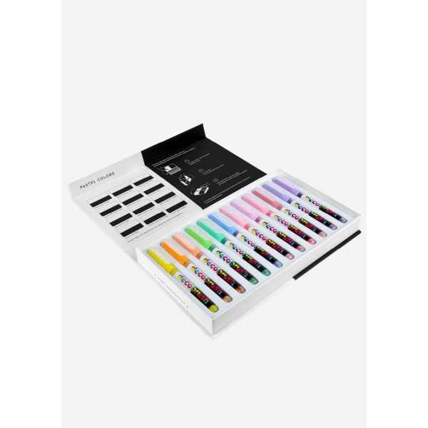Set 12 Rotuladores Karin Pigment Decobrush Colores PASTEL