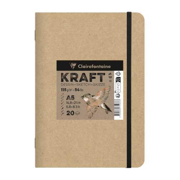 Clairefontaine Kraft Cuaderno de Dibujo 115 g/m²