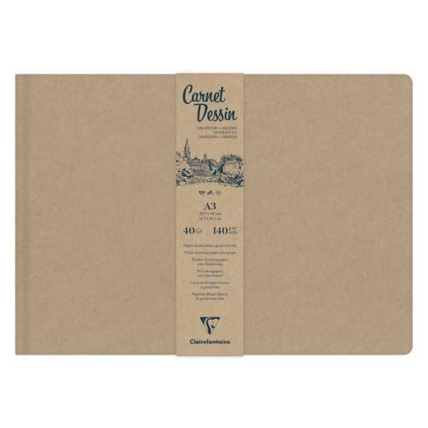 Clairefontaine Cuaderno de Viaje de Tapa Dura 40H 140gr.