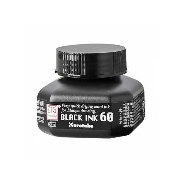 Tinta Negra Cartoonist Zig Kuretake 60ml.