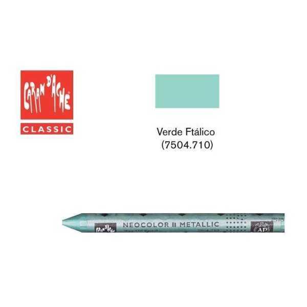 CARAN D´ACHE NEOCOLOR II VERDE PHTALO METALICO