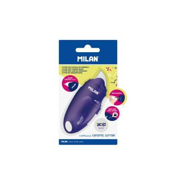 Cutter MILAN Cuchilla de Cerámica Capsule AZUL