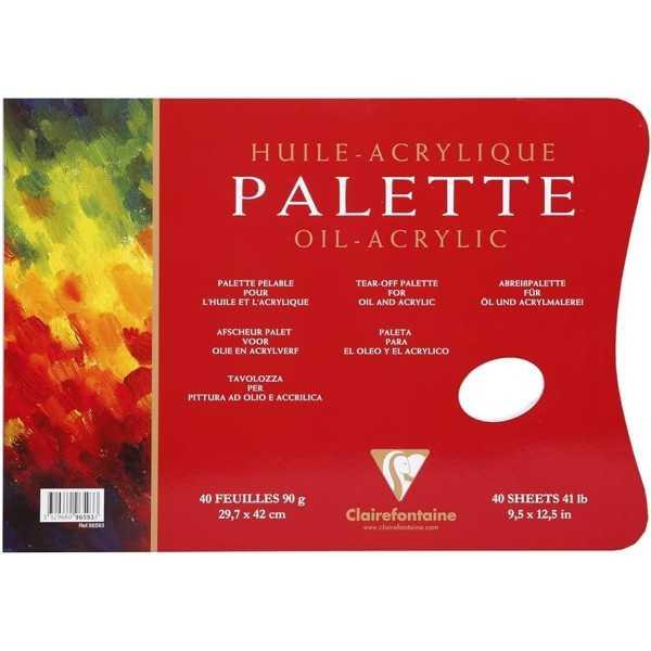 Clairefontaine Palette Huile Papel Paleta Desechable 90 g/m²