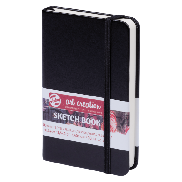 Art Creation Sketchbook Talens. Negro 9x14cm 140gr.