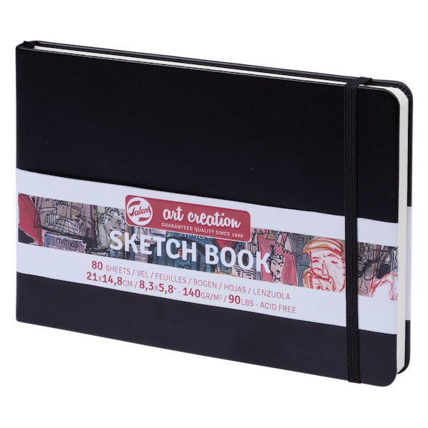 Art Creation Sketchbook Talens. Negro 21x15cm 140gr.