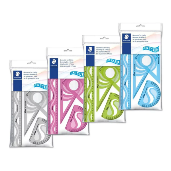 Staedtler Set de REglas Geometría Ultraflex 4 piezas.