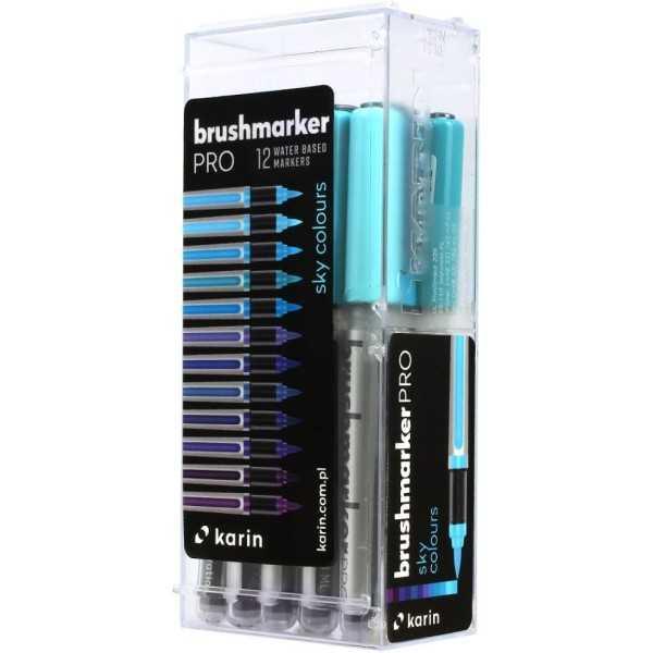 Set 12 Rotuladores KARIN Brushmarker PRO Set SKY COLORS