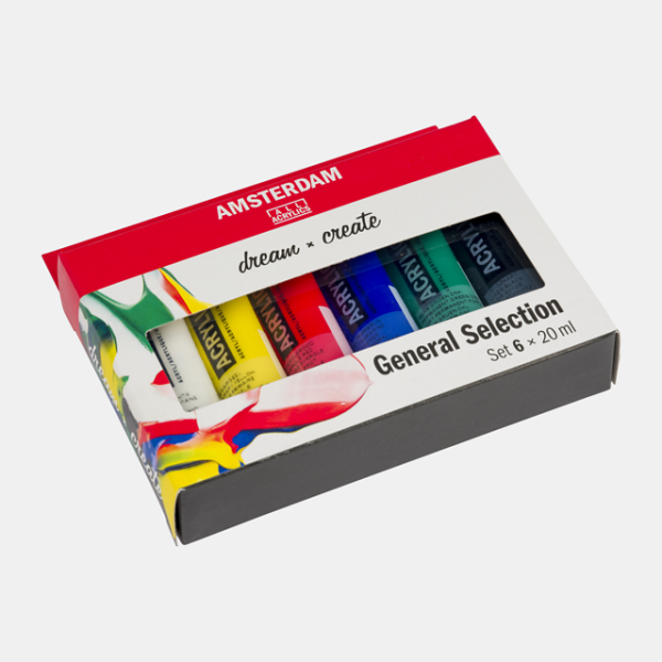 Amsterdam Standard Series Set Acrílicos Básico 6 x 20 ml