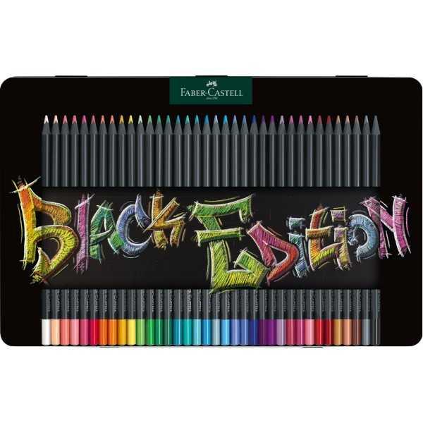 Estuche Metal Lápices Faber Castell Black Edition 100 Colores