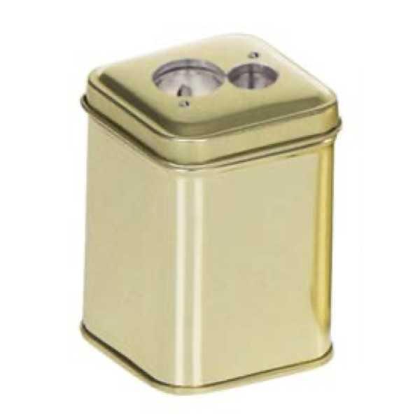 DUX Sacapuntas de Aluminio de dos Usos Con Depósito DORADO