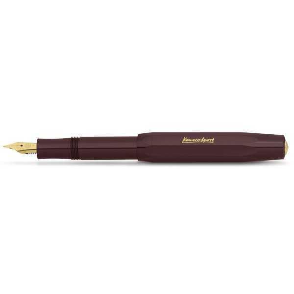 KAWECO CLASSIC SPORT Pluma Estilográfica Bourdeaux + Clip