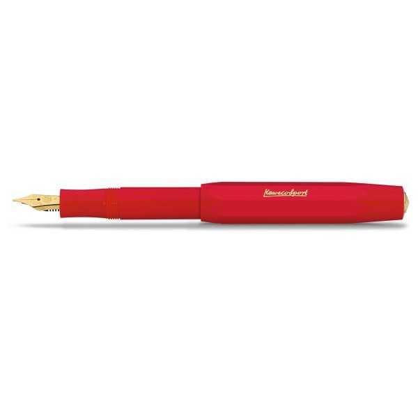KAWECO CLASSIC SPORT Pluma Estilográfica Rojo + Clip