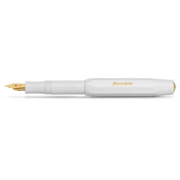 KAWECO Pluma SPORT CLASSIC Blanca/Dorado